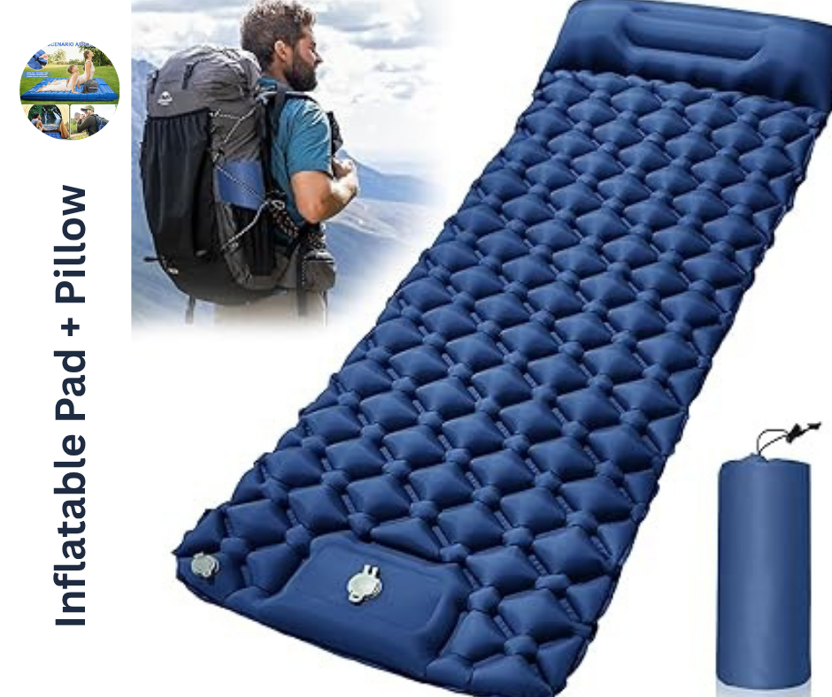Hiker’s Best Friend – Sleep, Anywhere. ™Inflatable Pad + Pillow