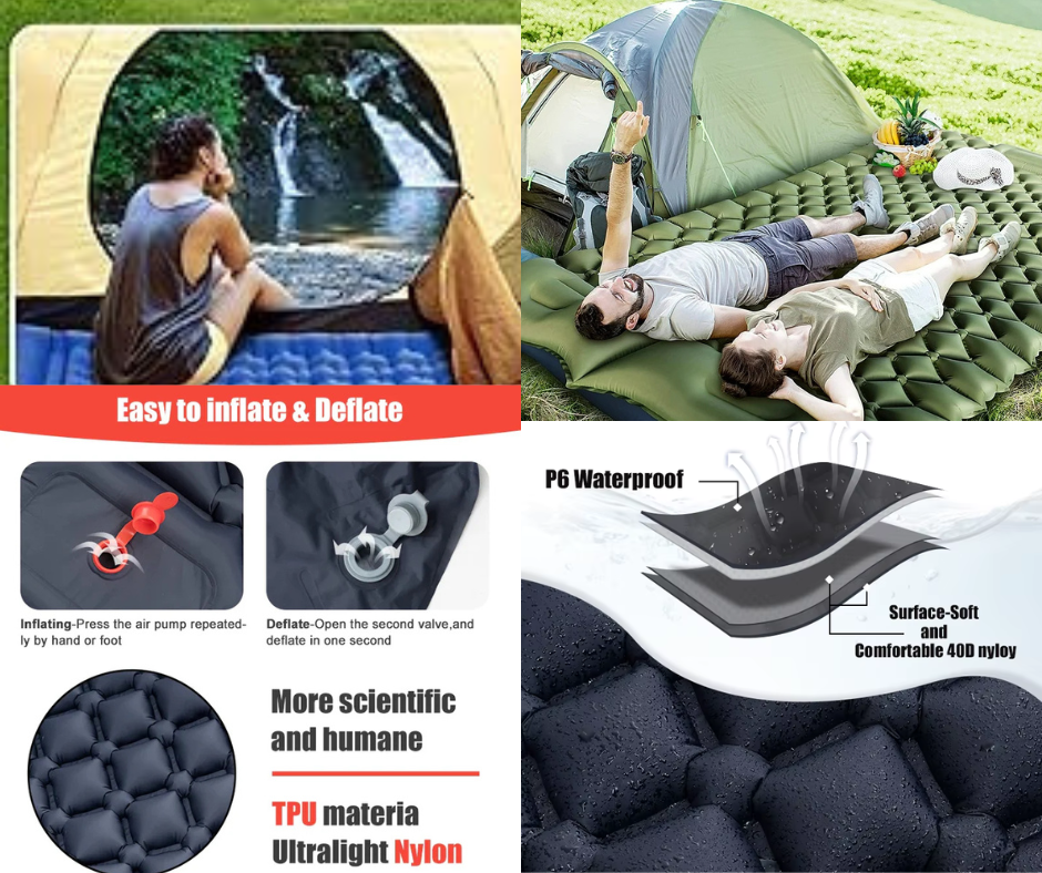 Hiker’s Best Friend – Sleep, Anywhere. ™Inflatable Pad + Pillow