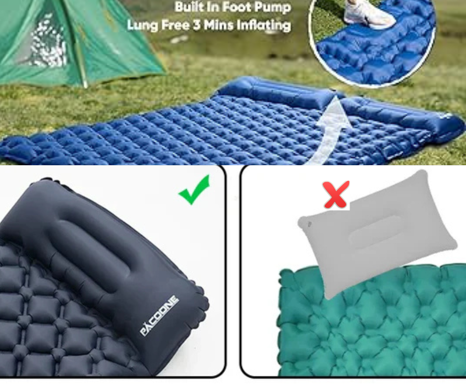 Hiker’s Best Friend – Sleep, Anywhere. ™Inflatable Pad + Pillow