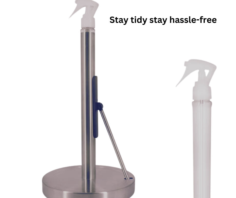 Paper Towel Holder with Spray Bottle