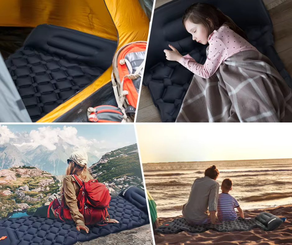 Hiker’s Best Friend – Sleep, Anywhere. ™Inflatable Pad + Pillow
