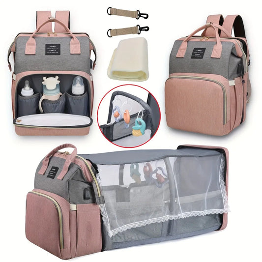 MommyGo™  Maternity Travel Bag & Portable Baby Crib