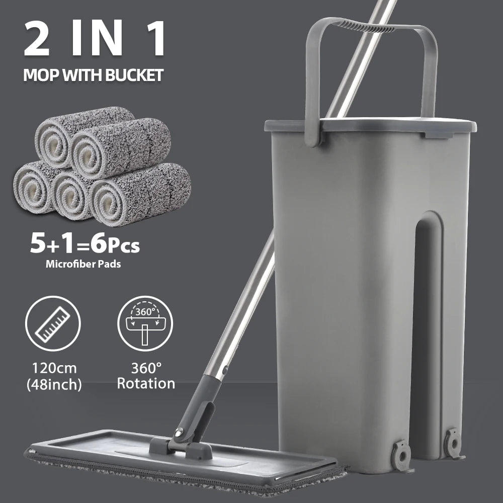 Complete Floor Mop and Bucket Kit